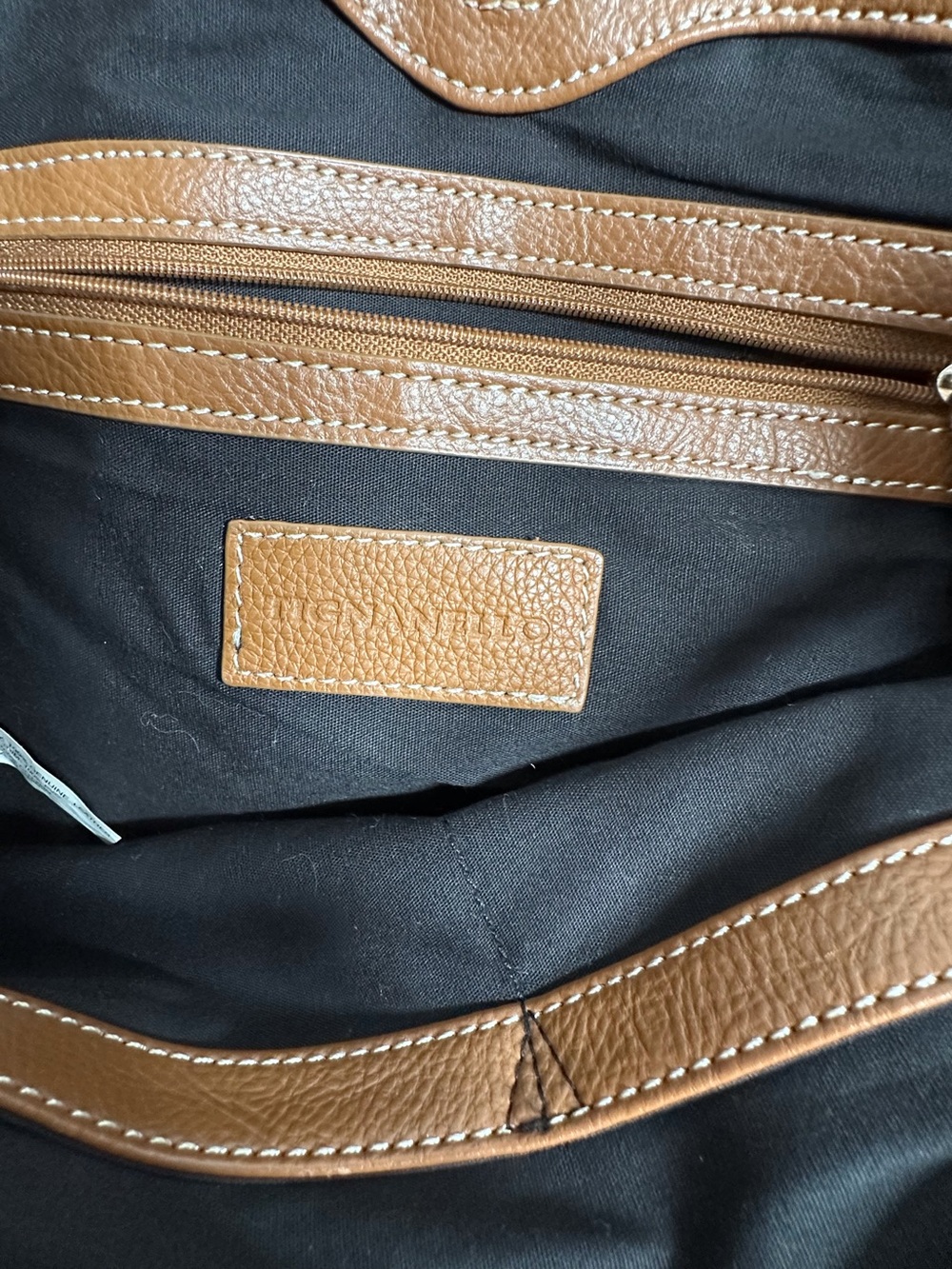 Tignanello Pebble Leather Satchel - Picture 4 of 14